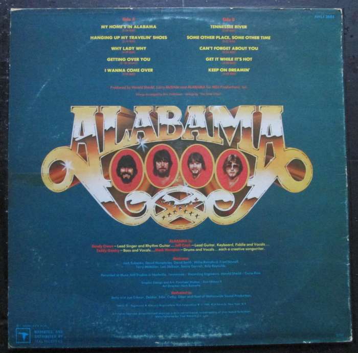 ALABAMA - MY HOMES IN ALABAMA  (LP/VINYL)