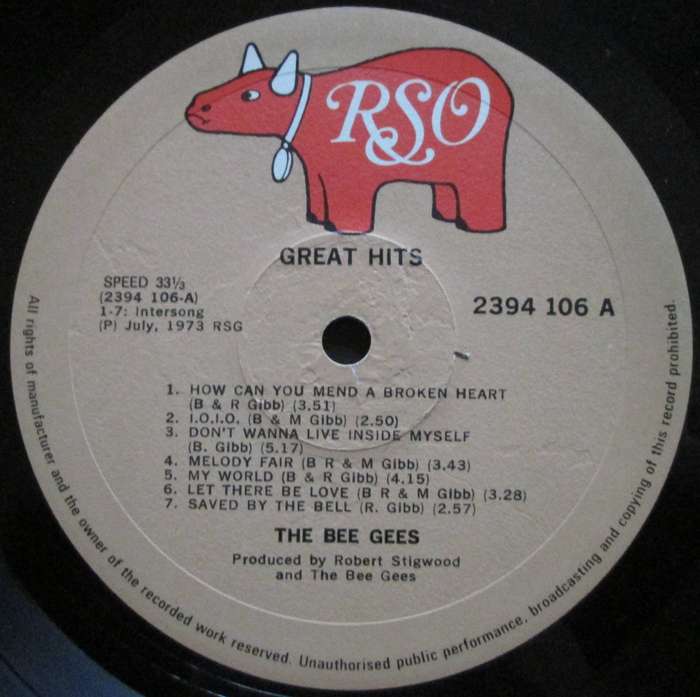 THE BEE GEES - GREATEST HITS  (LP/VINYL)