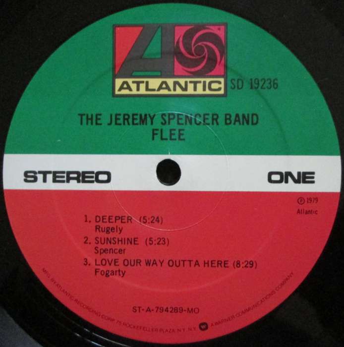 THE JEREMY SPENCER BAND - FLEE  (LP/VINYL)