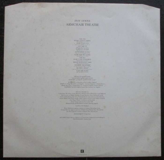 JEFF LYNN  - ARMCHAIR THEATRE    (LP/VINYL)