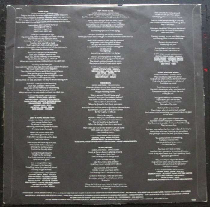 CROSBY, STILLS & NASH - CSN   (LP/VINYL)