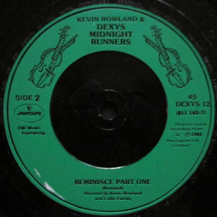 KEVIN ROWLAND and DEXYS MIDNIGHT RUNNERS - THE CELTIC SOUL BROTHERS / REMINISCE  (7 SINGLE/VINYL)