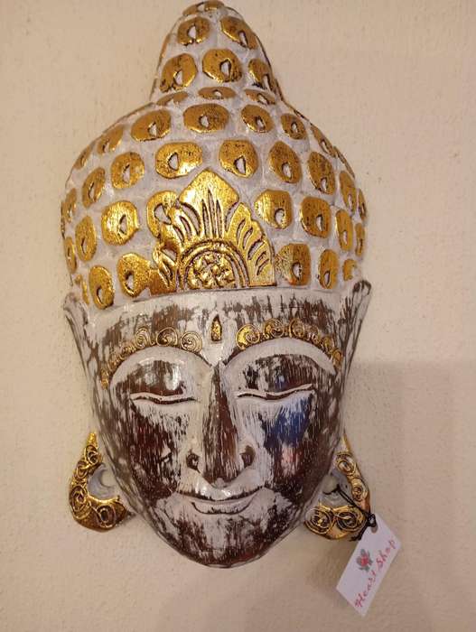 Wooden Buddha Mask (32cm)