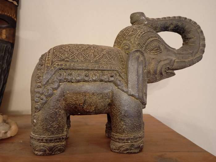 Decorative Jupiter Stone Elephant - 35cm