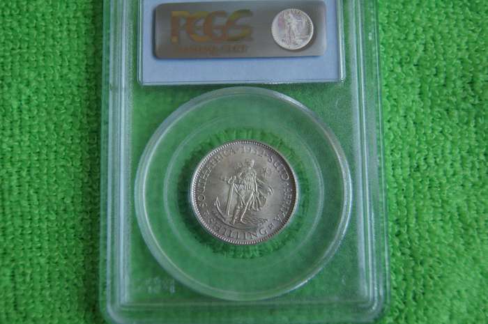 1932 South Africa 1 Shilling - High Grade MS 64 PCGS