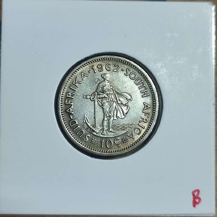 1962 RSA 10 CENT - FIRST DECIMAL SILVER COIN