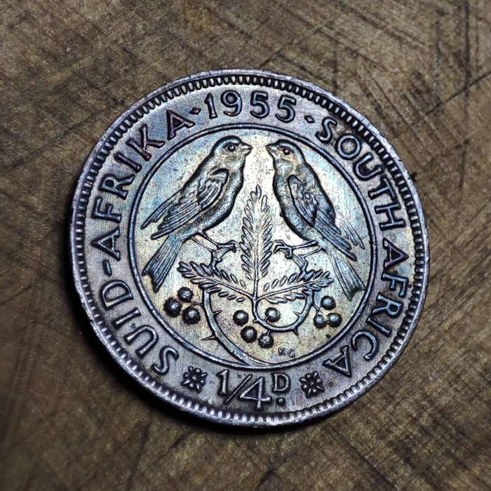 1955 FARTHING (QUARTER PENNY 1/4P) - GREAT TONING