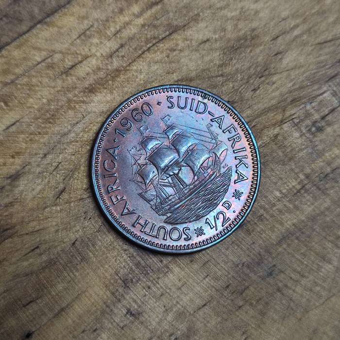 1960 HALFPENNY (HALF PENNY 1/2P) - GREAT TONING