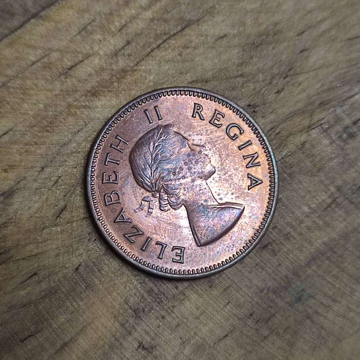 1960 HALFPENNY (HALF PENNY 1/2P) - GREAT TONING