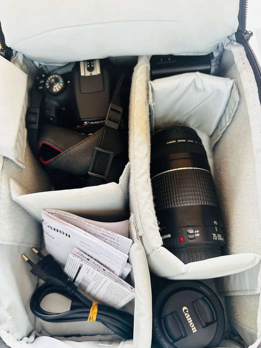 Canon EOS2000D with 3x Lens + Bag and accessories
