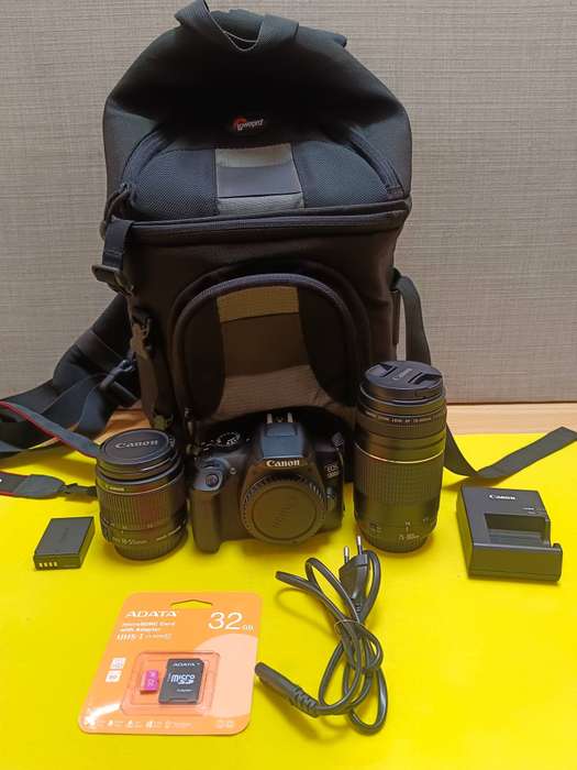 Camera for Sale: Canon EOS 1300D with 2 Lenses and Accessories