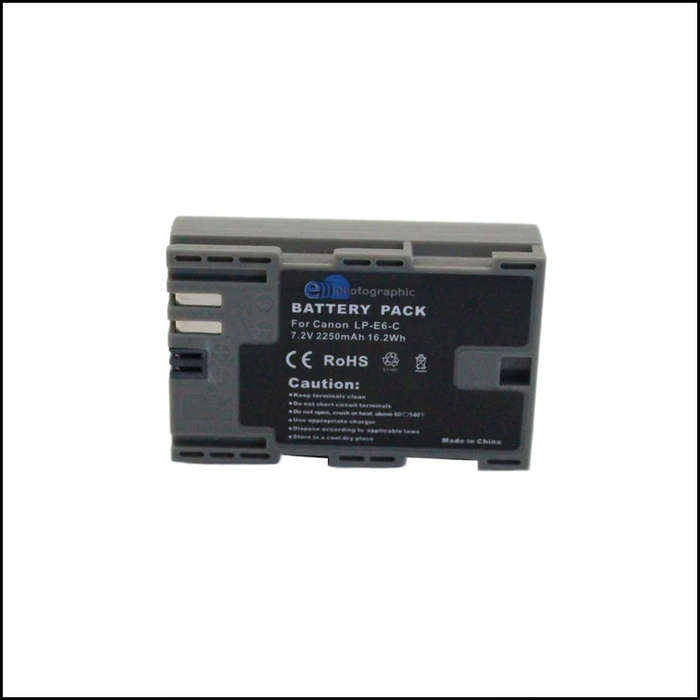E Photographic LP-E6 2250 mAh Type-C Battery for Canon