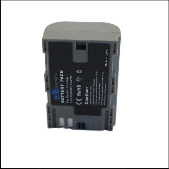 E Photographic LP-E6 2250 mAh Type-C Battery for Canon