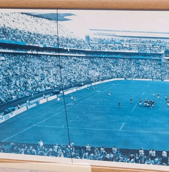 "The Drop" 1995 rugby photo