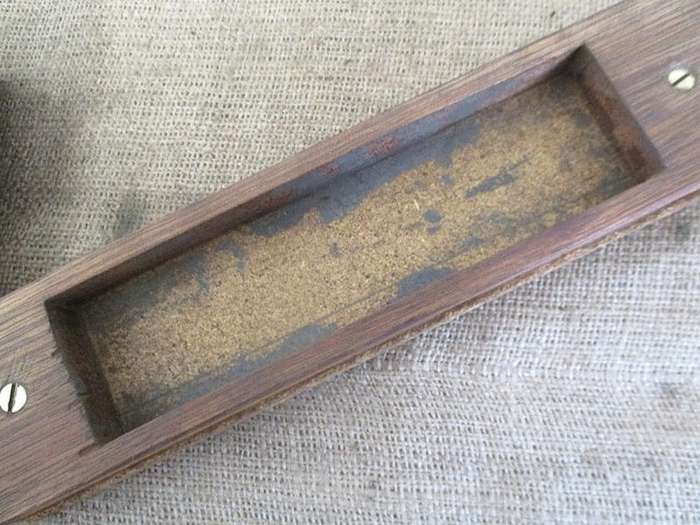 Double Sided Sharpening Stone In Wooden Holder