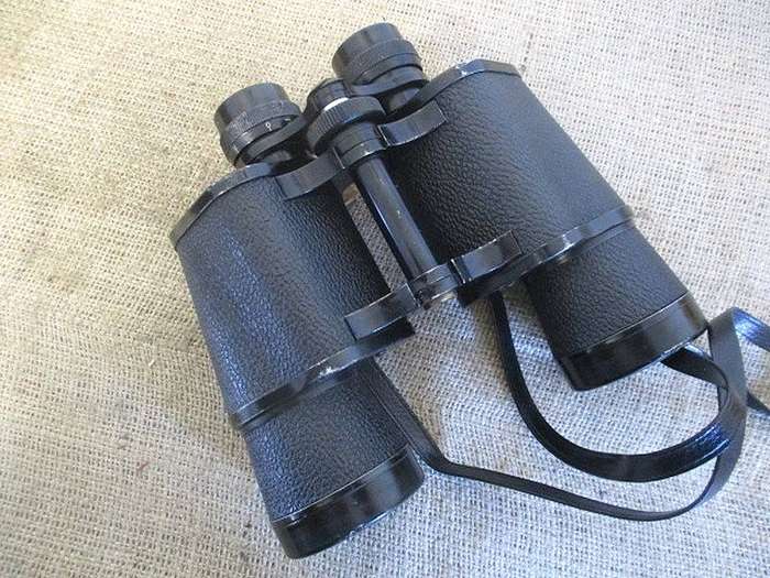 Nice Vintage Zenith Tempest Prismatic Coated 10 X 50mm Field 5' Binocular In Original Shoulder Bag
