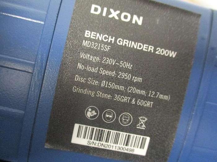 Magnificant Brand New Dixon Model MD3215SF 200W Bench Grinder           MIB