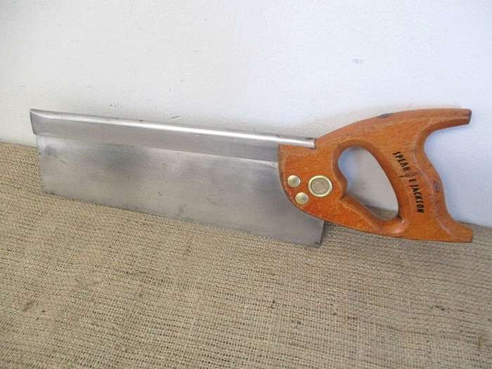 An Outstanding Vintage 12 inch Spear & Jackson Back Saw                   Sheffield