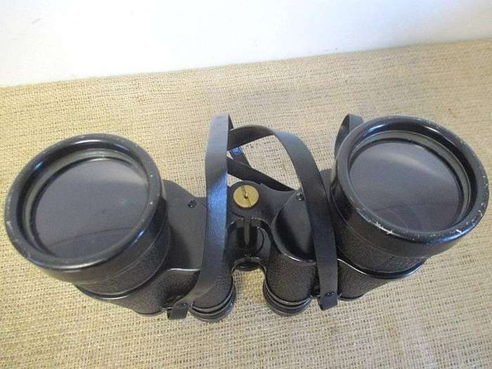 Nice Vintage Zenith Tempest Prismatic Coated 10 X 50mm Field 5' Binocular In Original Shoulder Bag