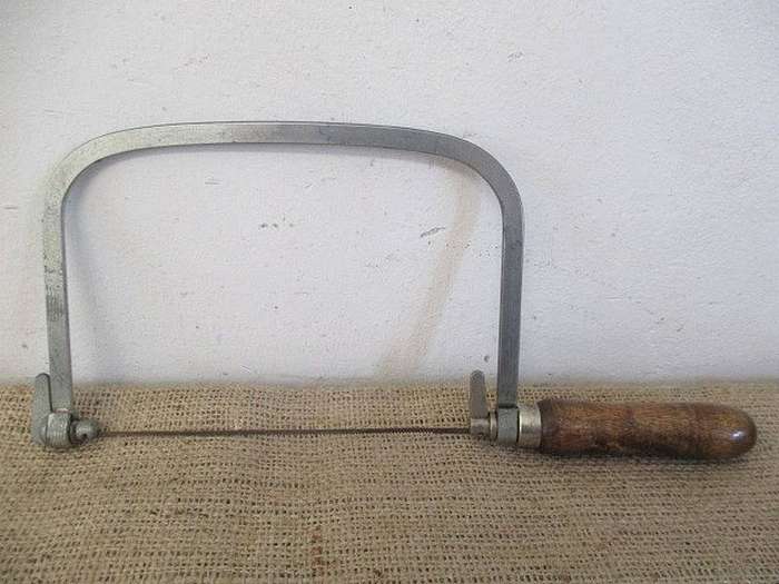 Vintage 5 inch Carpenter`s Fret Coping Saw With Blade