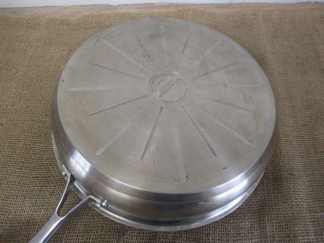 Modish Large Scanpan Impact S-02 18/10 Stainless Steel Frying Pan                  Made In Denmark