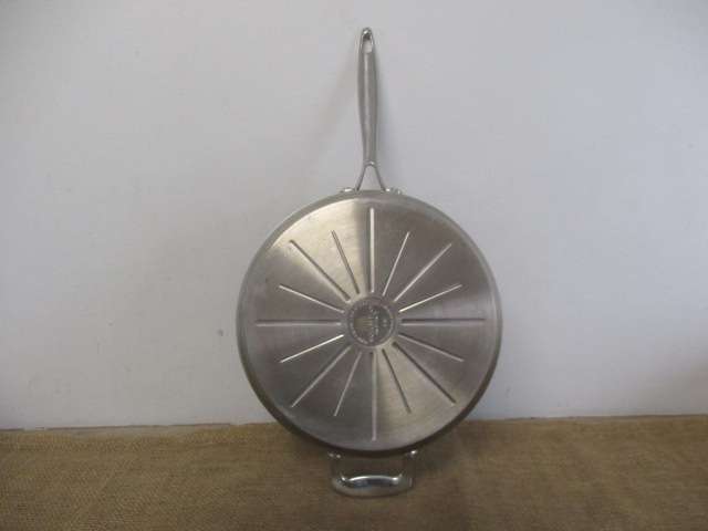 Modish Large Scanpan Impact S-02 18/10 Stainless Steel Frying Pan                  Made In Denmark