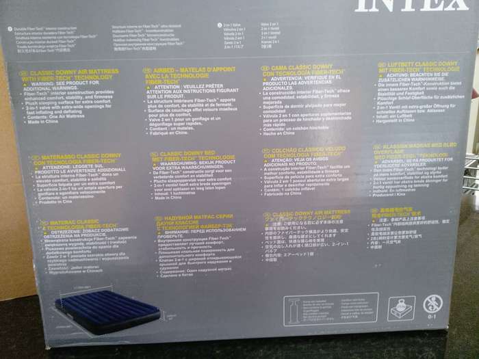 INTEX Dura-Beam Standard 25cm High Queen Downy Air Mattress