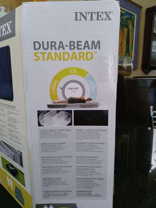 INTEX Dura-Beam Standard 25cm High Queen Downy Air Mattress