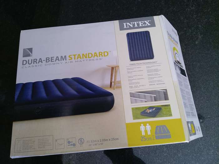 INTEX Dura-Beam Standard 25cm High Queen Downy Air Mattress