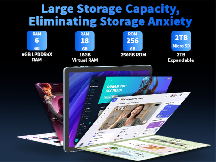 G15 MAX - Smart tablet , Android 15, 8000mAh battery, 32GB RAM, 512GB ROM