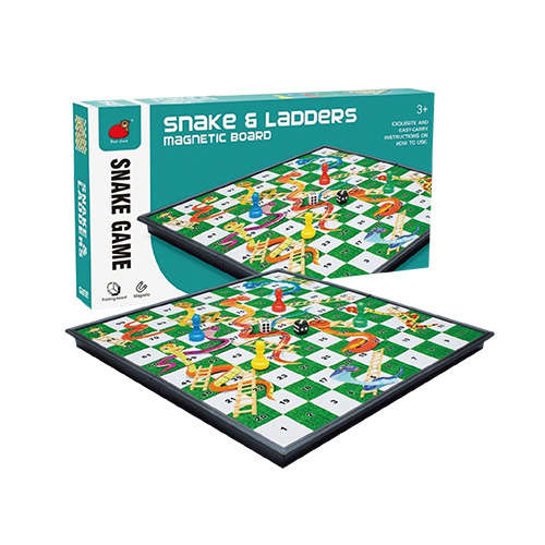 Foldable Magnetic Travel Snakes & Ladders Board Game Set