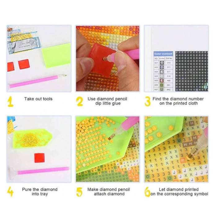 SMURF-5D Diamond Art -30x30cm , 5D Crystal Beads - Kit