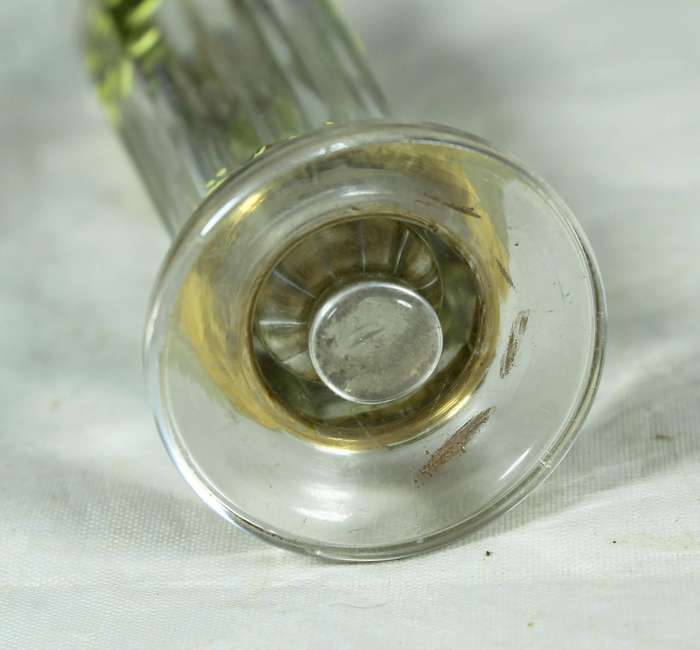 Vintage Bohemian small vase, hand painted and decorated