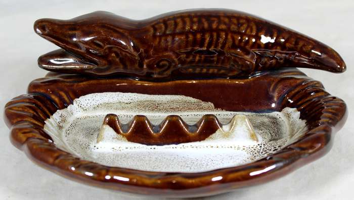 Crocodile ashtray