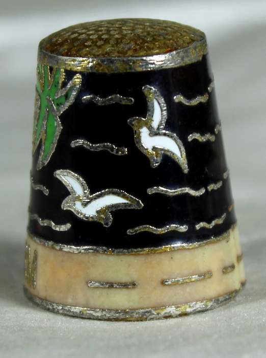 Cloisonne thimble - Benidorm