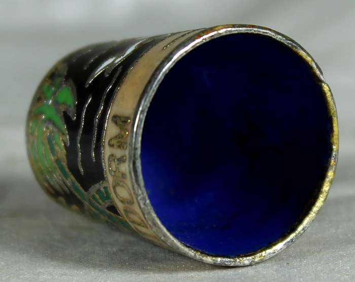Cloisonne thimble - Benidorm
