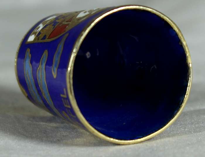 Cloisonne thimble - Paris tour - Eiffel