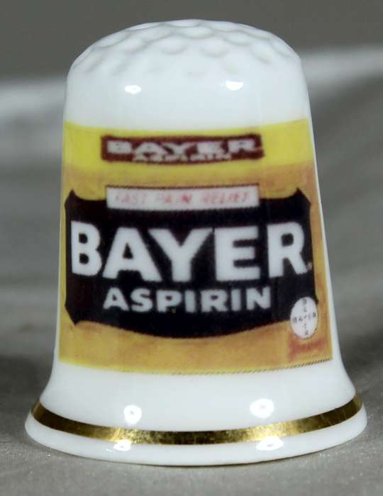 Advertising thimble - Bayer - the thimble guild