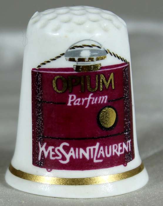 Advertising thimble - Opium parfum - Cottage thimble