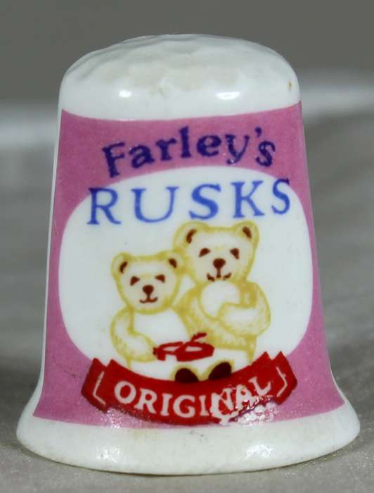 Advertising thimble - Farley's rusks