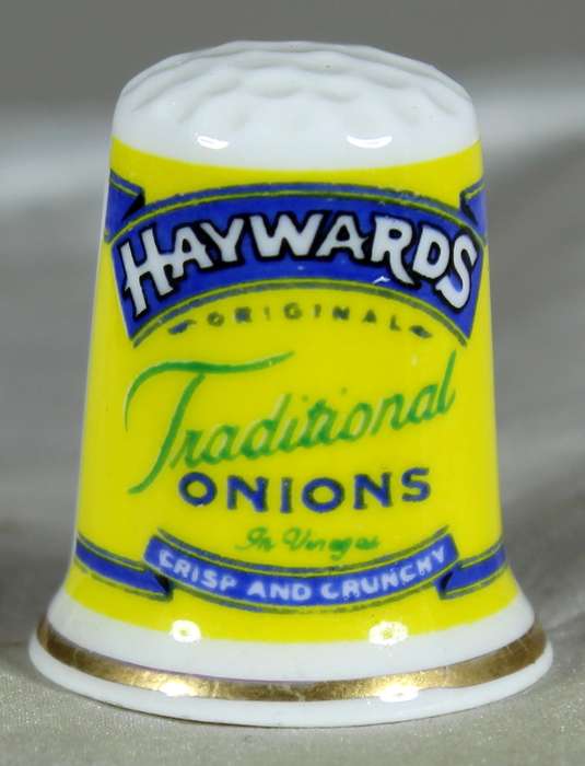 Advertising thimble - Haywards onions