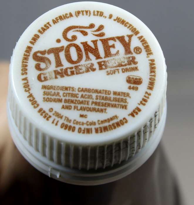 Vintage glass Stoney bottle - Ginger Beer