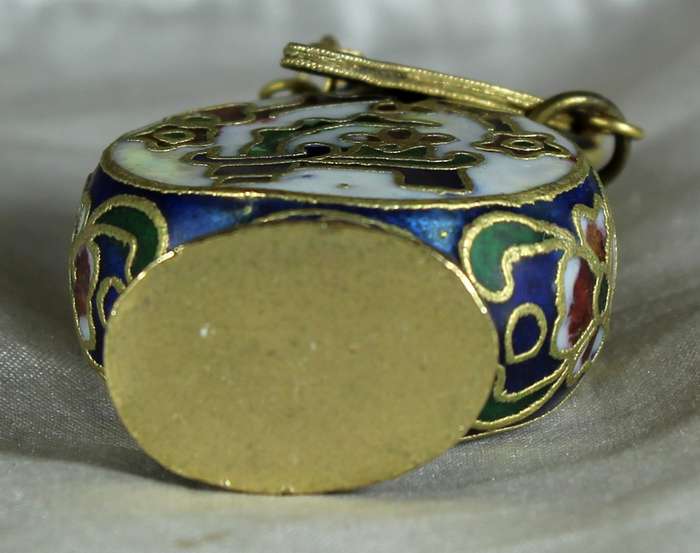 Cloissone miniature perfume bottle