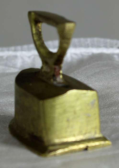 Miniature brass vintage iron