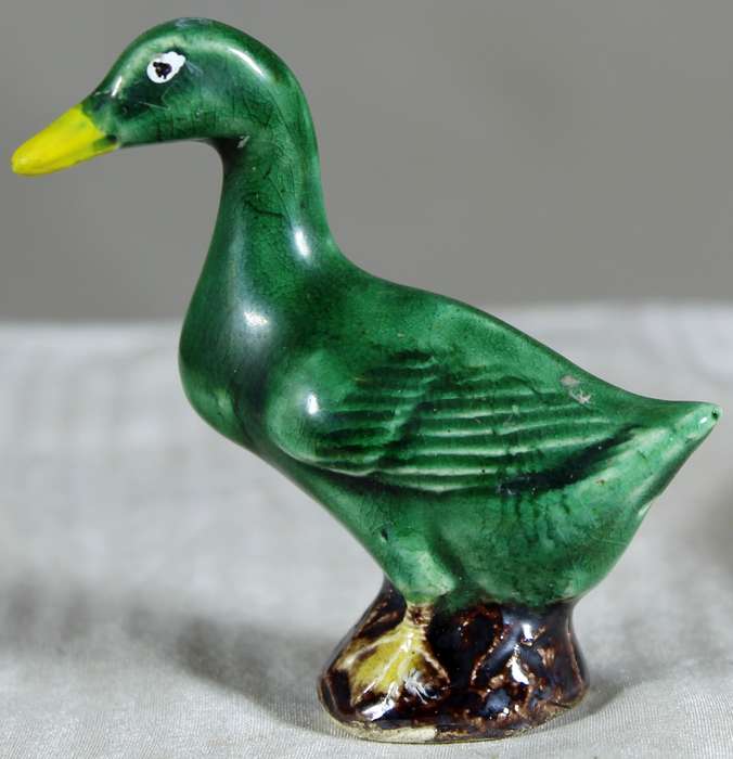 Miniature green duck