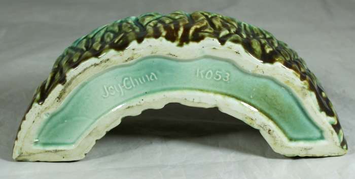 Joy China (sister company to Lucia ware) half moon planter with rabbits