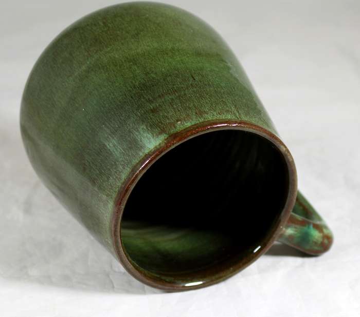 Green Globe potteries mug