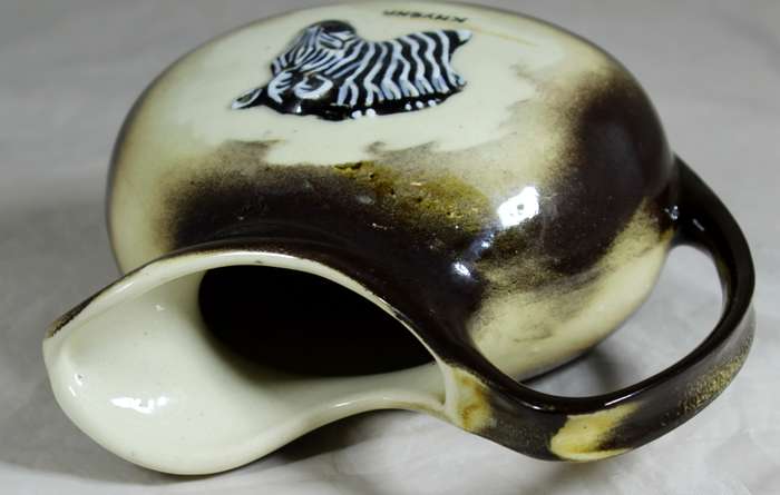Flora Ann - hand painted jug with Zebra