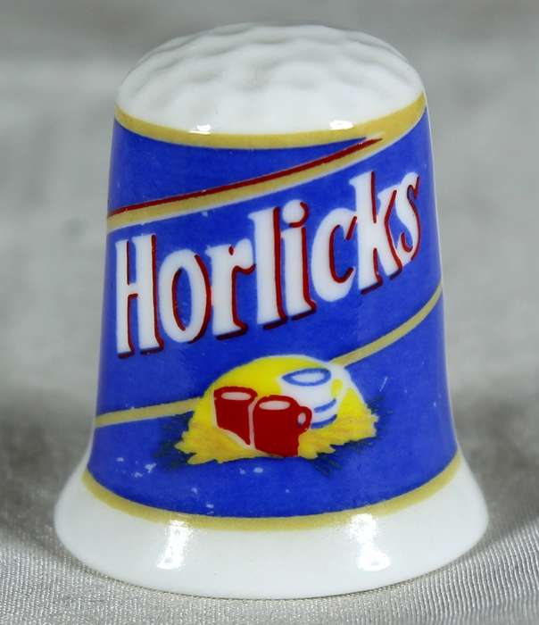 Advertising thimble - Horlicks - Cottage thimbles
