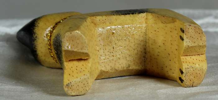 Carved wooden cat